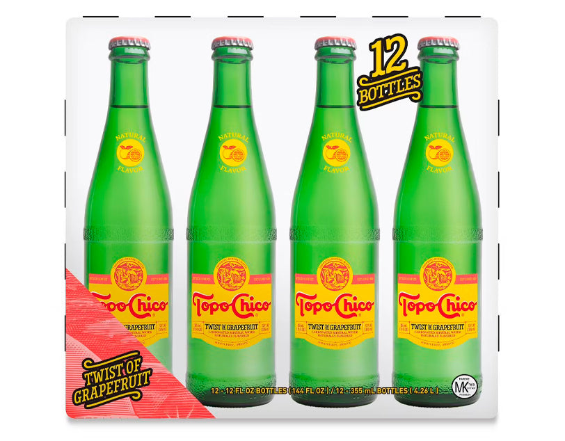 Buy Topo Chico Mineral Water Twist of Grapefruit, 12 pack | HOBB